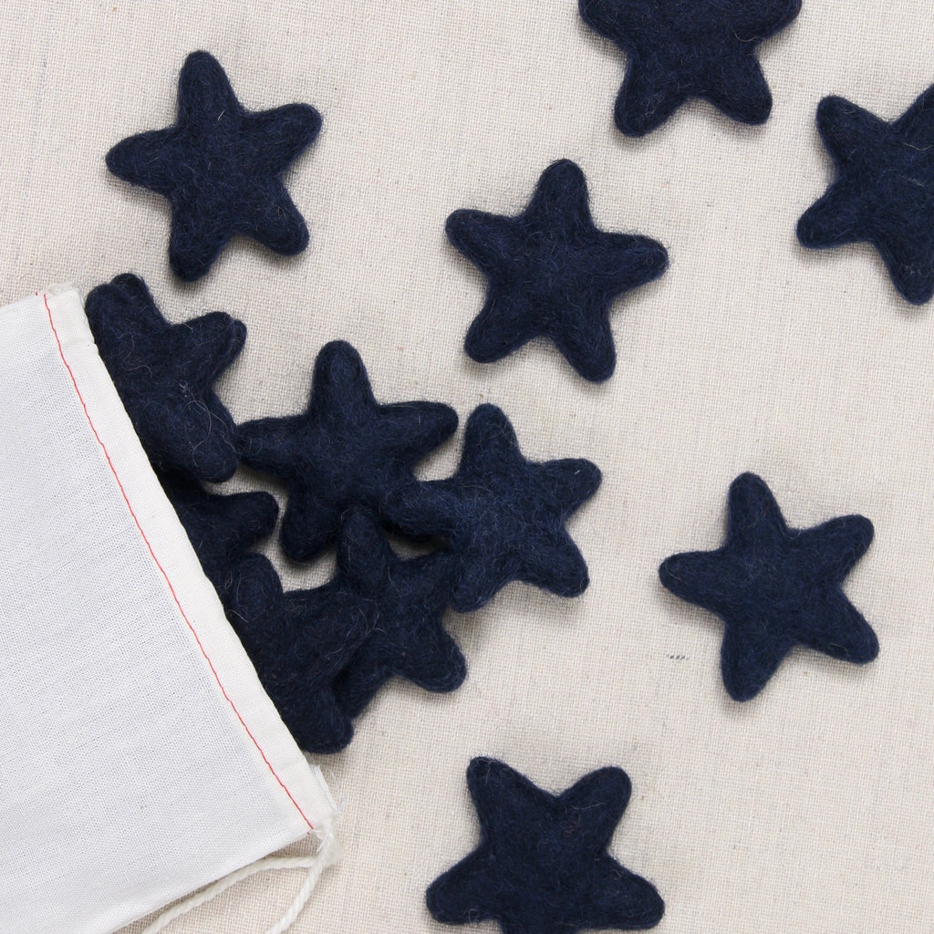 Felt Stars in Midnight