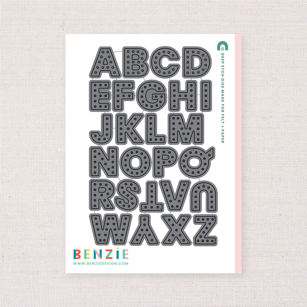 Alphabet Deep Etch Dies – Benzie Design