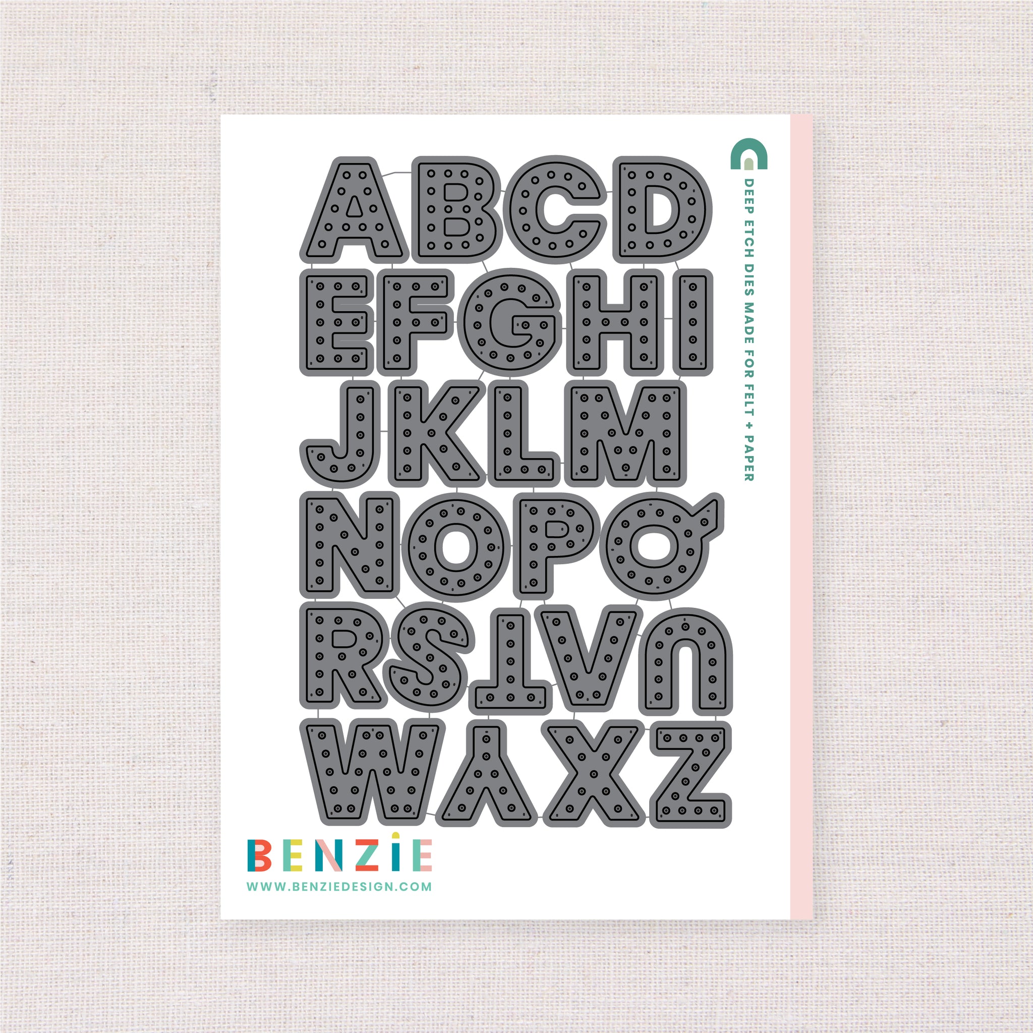 Stitchable Alphabet, Deep Etch Die