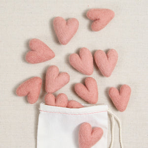 Felt Hearts in Red – Benzie Design