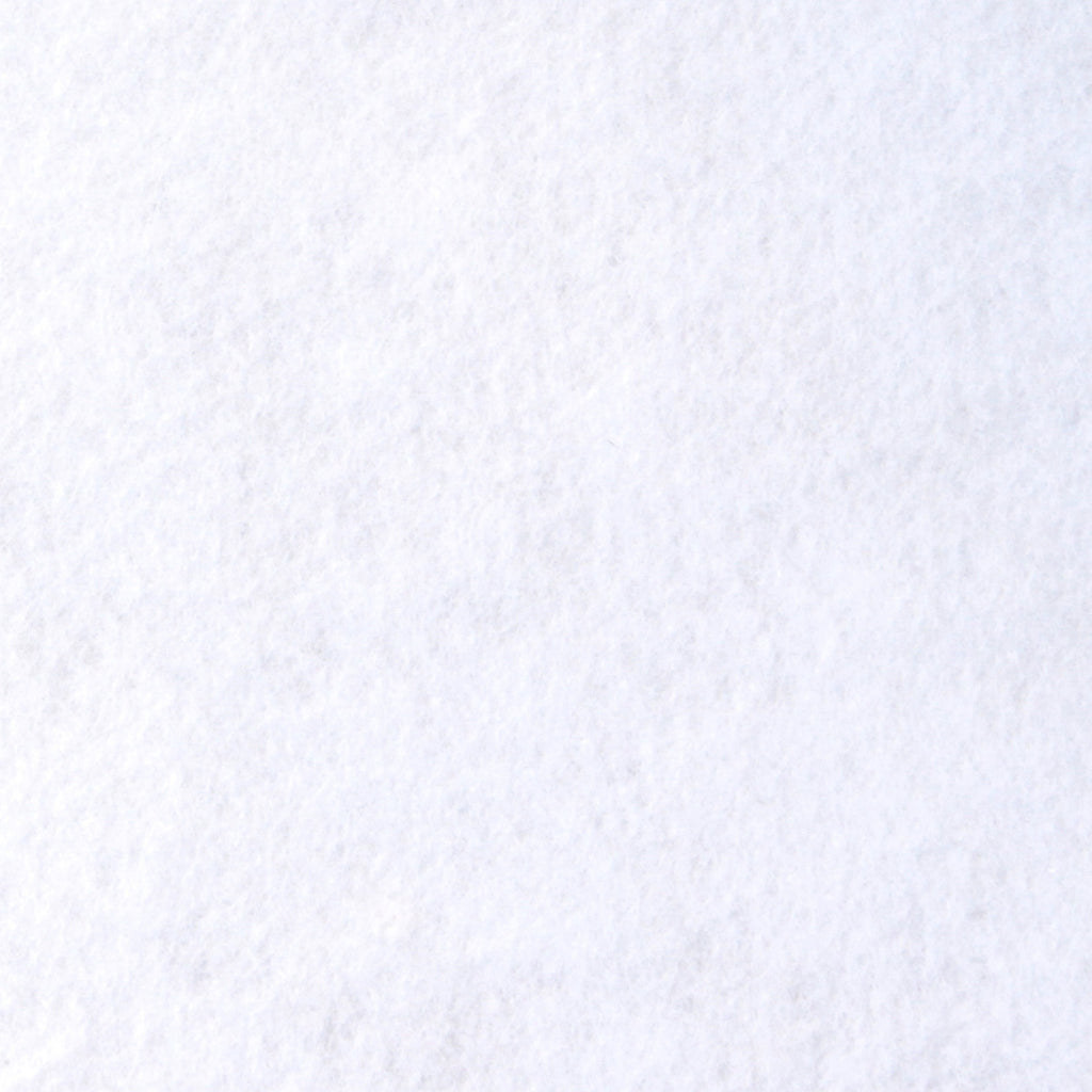 White Wool Blend Felt